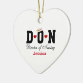 Speciaal DON Nurse kerstkeramisch Ornament (Links)