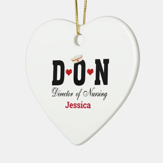 Speciaal DON Nurse kerstkeramisch Ornament (Links)