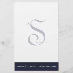 Speciaal donkerblauw briefpapier