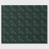 Speciaal donkerbruin linnenpakpapier cadeaupapier (Vlak)