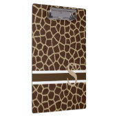 Speciaal donkerbruine badge-Giraffe afdrukken Klembord (Rechts)