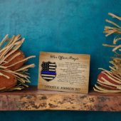 Speciaal door de politie gepersonaliseerd betonvor fotoplaat (Zijkant)