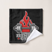 Speciaal draagbaar gewicht Dumbbell Fitness Gym Bad Handdoek (Wasdoekje)