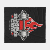 Speciaal draagbaar gewicht Dumbbell Fitness Gym Fleece Deken (Voorkant (Horizontaal))