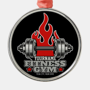 Speciaal draagbaar gewicht Dumbbell Fitness Gym Metalen Ornament