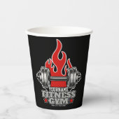 Speciaal draagbaar gewicht Dumbbell Fitness Gym Papieren Bekers (Voorkant)