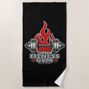 Speciaal draagbaar gewicht Dumbbell Fitness Gym T Strandlaken