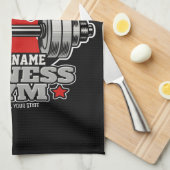 Speciaal draagbaar gewicht Dumbbell Fitness Gym Theedoek (Quarter Fold)