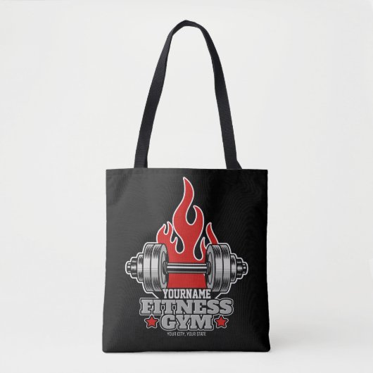 Speciaal draagbaar gewicht Dumbbell Fitness Gym Tote Bag (Voorkant)