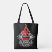 Speciaal draagbaar gewicht Dumbbell Fitness Gym Tote Bag (Achterkant)