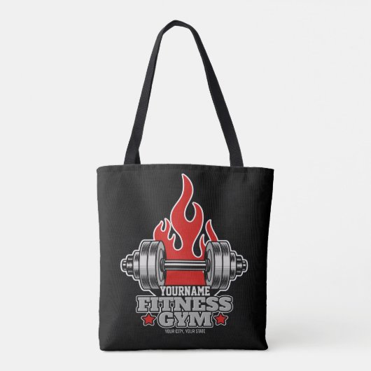 Speciaal draagbaar gewicht Dumbbell Fitness Gym Tote Bag (Achterkant)