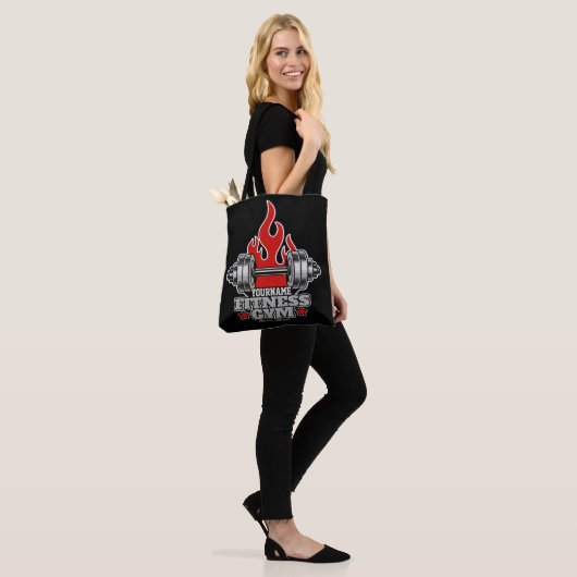 Speciaal draagbaar gewicht Dumbbell Fitness Gym Tote Bag (Op model)