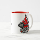 Speciaal draagbaar gewicht Dumbbell Fitness Gym Tweekleurige Koffiemok (Voorkant rechts)