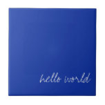 Speciaal Egyptisch Blauw Tegeltje<br><div class="desc">tekst! Egyptisch blauw is een schaduw van blauw,  ook bekend als calciumkopersilicaat of cuprorivaite. Het is een pigment dat al duizenden jaren in het oude Egypte wordt gebruikt. Het wordt beschouwd als het eerste synthetische pigment. Het was de Romeinen bekend met de naam caeruleu.</div>