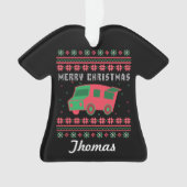 Speciaal Eigen Vrachtwagen Ugly met Kerstmis Ornament (voorkant)