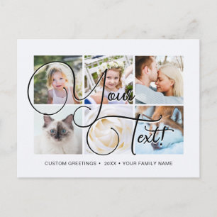 Speciaal Elagant Manuscript 6 foto's Universeel Briefkaart