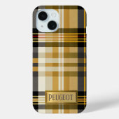 Speciaal Elegant Classic Tan en Gold Case-Mate iPhone Case (Achterkant)