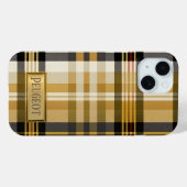 Speciaal Elegant Classic Tan en Gold Case-Mate iPhone Case (Achterkant (horizontaal))