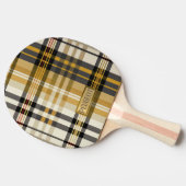 Speciaal Elegant Classic Tan en Taupe Tafeltennisbatje (Zijkant)