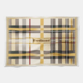 Speciaal Elegant Classic Tan en Taupe Theedoek (Horizontaal)