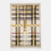 Speciaal Elegant Classic Tan en Taupe Theedoek (Verticaal)