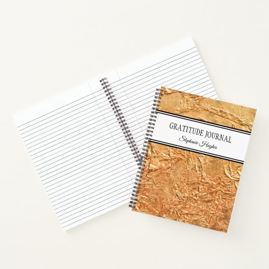 Speciaal Elegant Gold Gratitude Journal Notitieboek (Binnen)