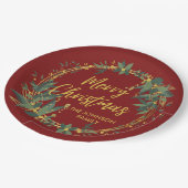 Speciaal elegant kerstpapier Borden Papieren Bordje (Gekanteld)