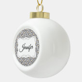 Speciaal elegant kerstpatroon keramische bal ornament (Rechts)