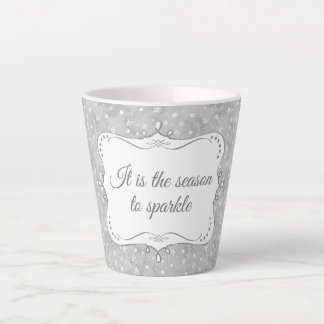 Speciaal elegant kerstpatroon latte mok
