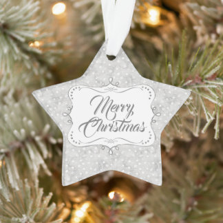 Speciaal elegant kerstpatroon ornament