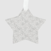 Speciaal elegant kerstpatroon ornament (achterkant)