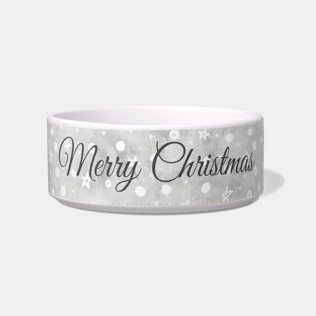 Speciaal elegant kerstpatroon voerbakje (Voorkant)