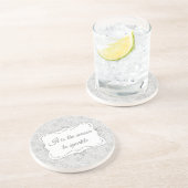 Speciaal elegant kerstpatroon zandsteen onderzetter (Zijkant)