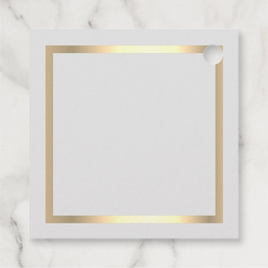 Speciaal Elegant Spa Product Zwart goud Bedankjes Labels (Achterkant)