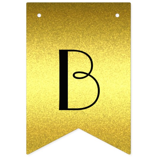 Speciaal elegante gouden banner (Tweede vlag)