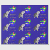 Speciaal ellephant-astic Erasmus Dumbo Loving Kind Cadeaupapier (Vlak)