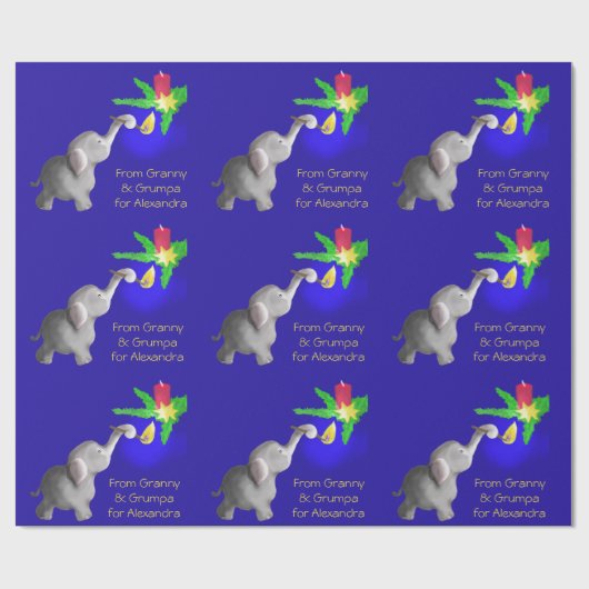 Speciaal ellephant-astic Erasmus Dumbo Loving Kind Cadeaupapier (Vlak)