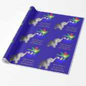 Speciaal ellephant-astic Erasmus Dumbo Loving Kind Cadeaupapier (Uitgerold)