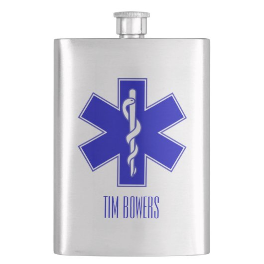 Speciaal EMT Star of Life-symbool Heupfles (Voorkant)
