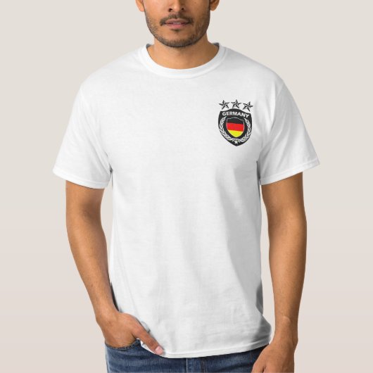Speciaal en Gepersonaliseerd Duitsland Sport Jerse T-shirt (Voorkant)