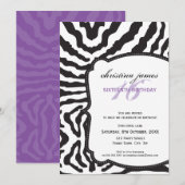 SPECIAAL EVENEMENT UITNODIGINGEN :: super zebra 4P (Voorkant / Achterkant)