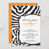 SPECIAAL EVENEMENT UITNODIGINGEN :: superb zebra 3 (Voorkant / Achterkant)