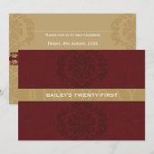 SPECIAAL EVENEMENT UITNODIGT:: finesse 1L Kaart (Voorkant / Achterkant)