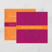 SPECIAAL EVENEMENT UITNODIGT :: finesse 4SQ Kaart (Voorkant / Achterkant)