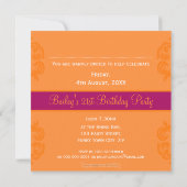 SPECIAAL EVENEMENT UITNODIGT :: finesse 4SQ Kaart (Achterkant)