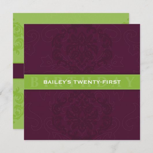 SPECIAAL EVENEMENT UITNODIGT:: finesse 6SQ Kaart (Voorkant / Achterkant)