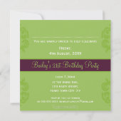 SPECIAAL EVENEMENT UITNODIGT:: finesse 6SQ Kaart (Achterkant)