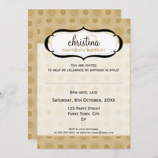 SPECIAAL EVENEMENT UITNODIGT :: heerlijk 1P Kaart (Voorkant / Achterkant)