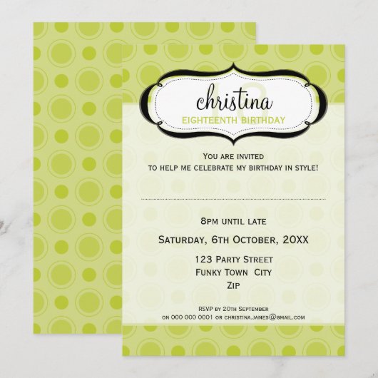 SPECIAAL EVENEMENT UITNODIGT :: heerlijk 6P Kaart (Voorkant / Achterkant)