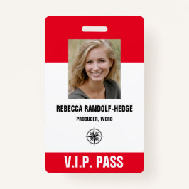SPECIAAL EVENEMENT V.I.P. PASS - Foto I.D. Badge